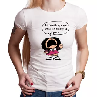 Remera Mafalda Texto Modal Premium Hombre Mujer Niños