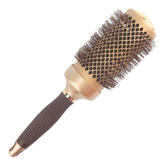 Cepillo Térmico Ceramic Brushing Alisado 43mm Dorado