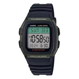 Reloj Casio W-96h-3avcf Illuminator Retro-negro