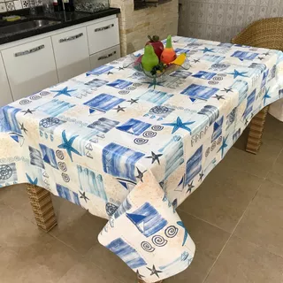 Toalha D Mesa Corino  Praia Forro Aflanelado 2,20x1,40 Mts