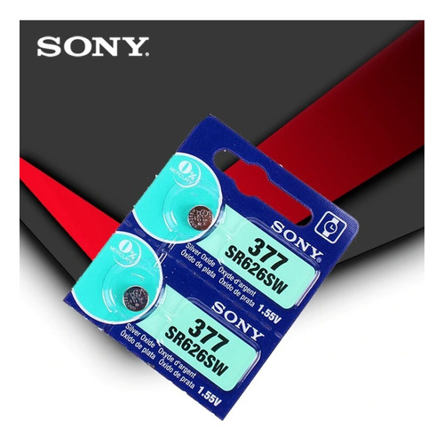 Pila Batería Sony 377 (sr626sw) 1.55v Original Pack X 5