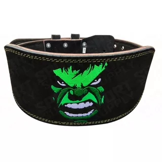 Cinturón Hulk Cuero Para Pesas Bordado 5.5 PuLG