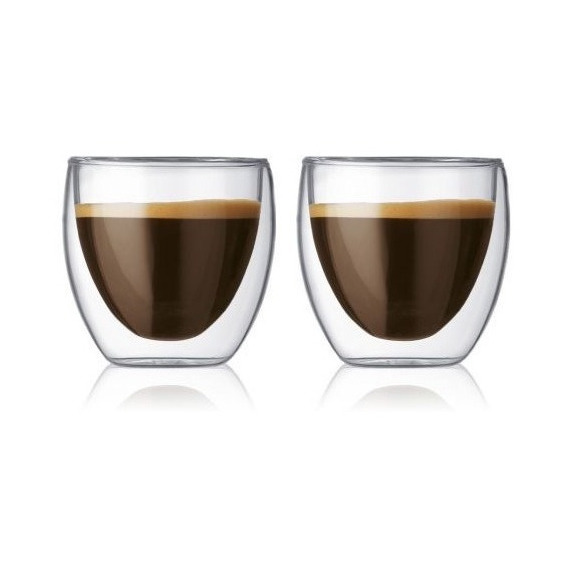 Set De 2 Vasos Bodum Cafe 80ml