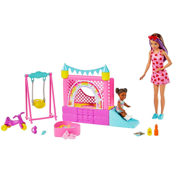 Barbie Set De Juego Skipper Babysitter Parque De Juegos