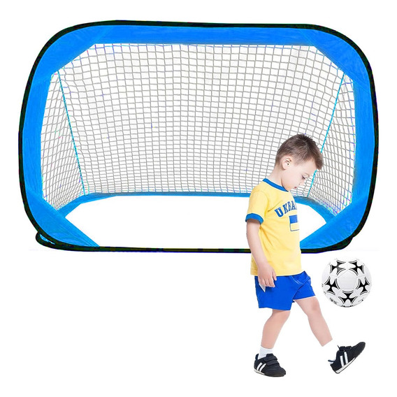 Arcos Futbol Plegable Niño Entrenamient Con Red 120×75 Cm