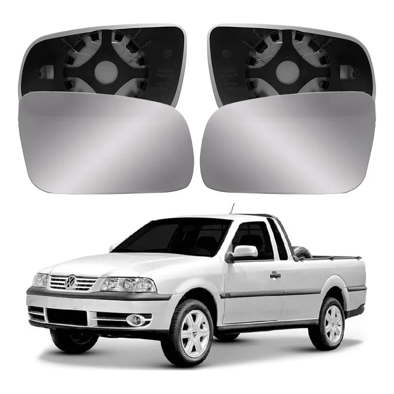 Par Lentes Retrovisor Saveiro G3 1.6 1.8 2.0 2005 A 2009