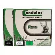 Kit 3 Cajas 100mts Cable Verde,negro,blanco Cal12 Condulac  