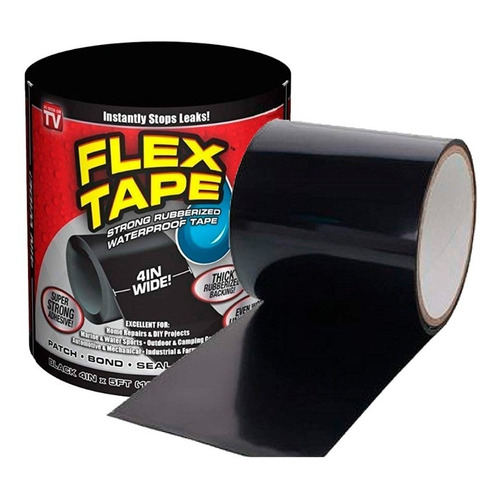 Flex Tape Cinta Adhesiva Caucho Tapa Fugas Resistente 10cm