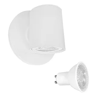 Arandela Externa Direcionável + Lâmpada Dicroica Led M4490lp Cor Branco