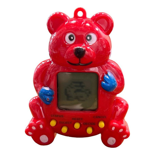 Mascota Virtual Osito Tamagotchi Retro Digital Pet Game Color Rojo