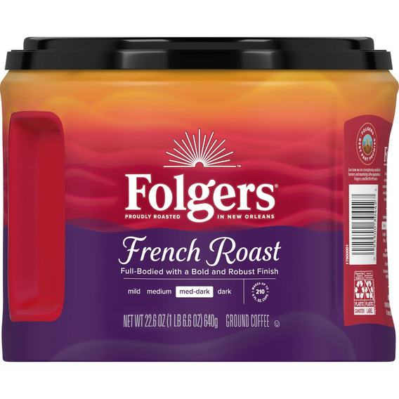 Folgers French Roast Café Molido Tostado M-d 640g Importado