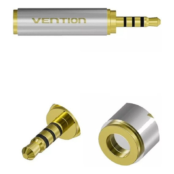 Adaptador Audio Vention 2.5mm - 3.5mm Macho Hembra Trrs Pc