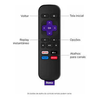 Roku Express 3960br Full Hd Conversor Smart Tv Com Controle