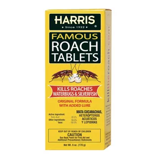 Harris Famous Roach Tabletas Veneno Mata Cucarachas 170gr