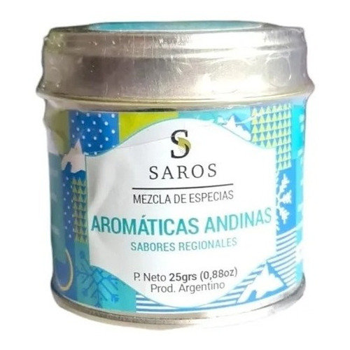 Aromáticas Andinas Sabores Regionales Lata X 25 Gr. - Saros