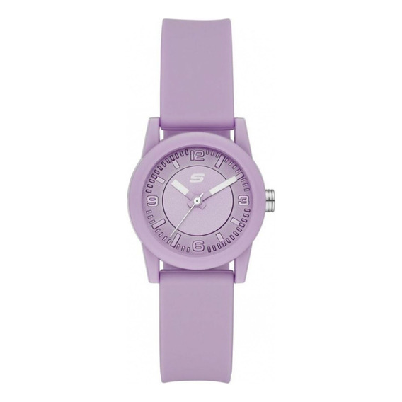 Reloj Para Mujer Skechers Rosencrans Sr6214 Púrpura