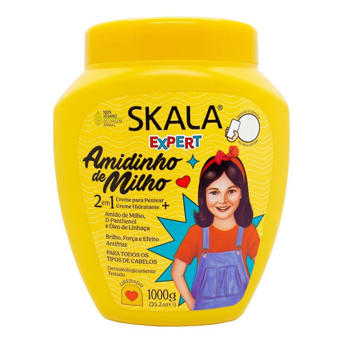 Skala Amidinho De Milho Kids Máscara Hidratante Vegana X 1kg