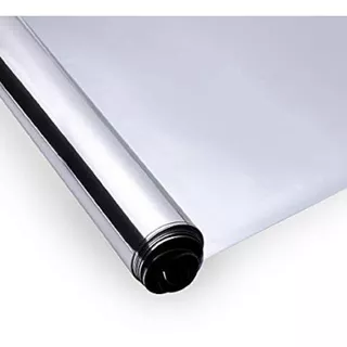 Papel Contact Espejado Plata Para Vidrio Film 152 Cm X 2 Mts