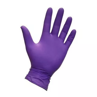 Guantes Nitrilo Morado Azul Y Negro  Paquete × 20 Und 