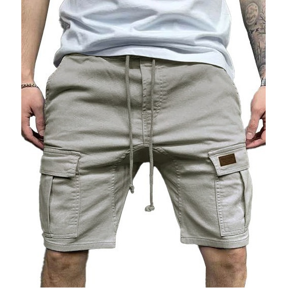 Short Bermuda Casual Playa Bolsas Cargo Moda Gabardina 3018s