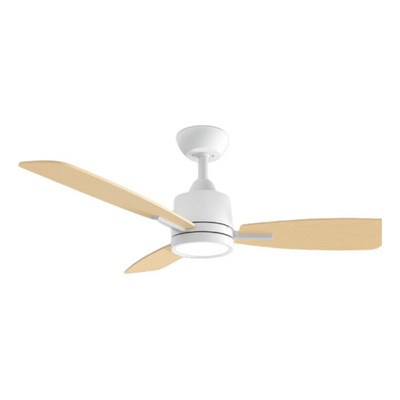 Ventilador De Techo Orion Blanco Madera Con Luz Y Control  1.32 M 50hz/ 60hz Blanco Negro Madera Madera 3 Con Embalaje Adicional