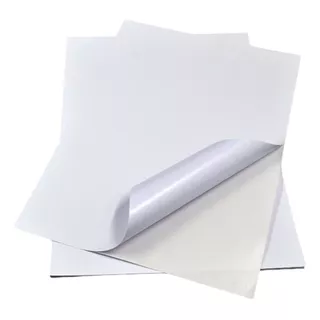 Papel Adhesivo Sin Brillo Carta Todo Tipo Impresora Etiqueta