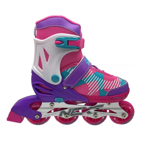 Patines En Línea Next Action Sports Talla Ajustable Rosa