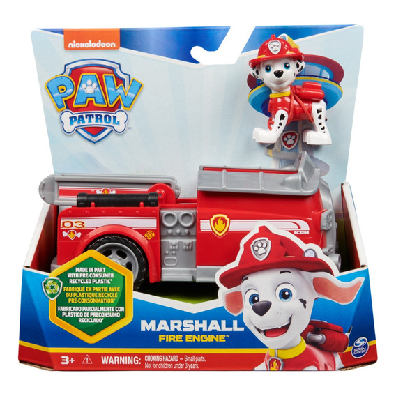 Paw Patrol Vehículo Básico Sustentable Marshall