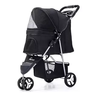 Coche Para Perros De 3 Ruedas Negro