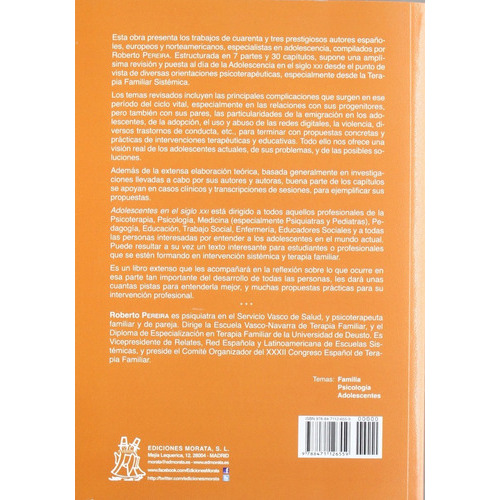 Adolescentes En El Siglo Xxi (entre Impotencia, Resiliencia: Sin Datos, De Roberto Pereira. Serie Sin Datos, Vol. 0. Editorial Morata, Tapa Blanda, Edición Sin Datos En Español, 1