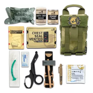 Kit Trauma Tactico Primeros Auxilios Rhino Rescue 11pz Molle