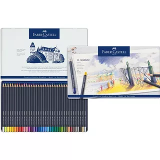 36 Lápices Colores Goldfaber Profesionales Faber Castell