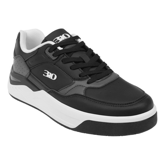 Tenis 310 Casual Hombre City Zapatos Cómodos Blanco / Negro