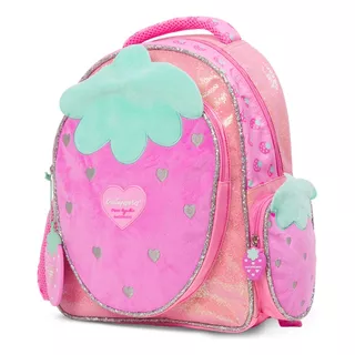 Mochila Mooving Quitapesares Kinder Color Violeta Diseño De La Tela Textil