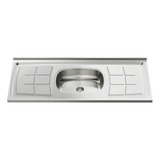 Fregadero Ghel Plus Bali 1200x530 01 Cuba N4-110 De Acero Inoxidable