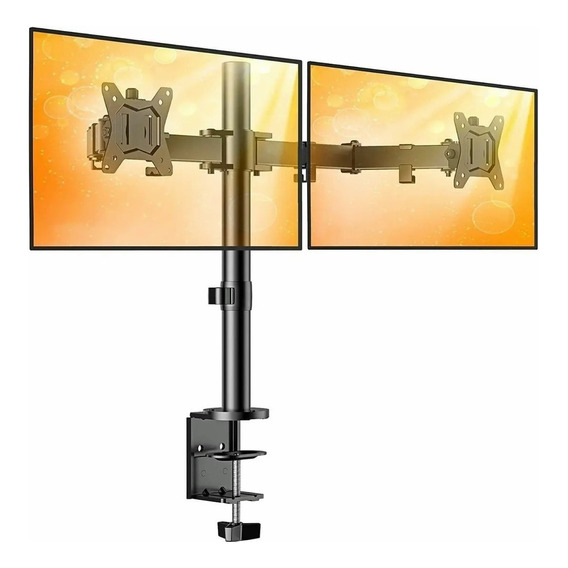 Soporte De Pared Para Monitor Accesorio De Pantalla Dual Color Black