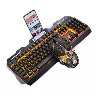 Kit Gamer Teclado + Mouse Retroiluminado Rgb Usb De Calidad