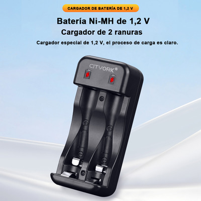 Cargador Y Pilas Recargable 1.2v Aa 2 Batería Recargable