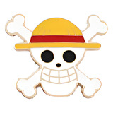 Pin Metálico. Pirata Sombrero De Paja.