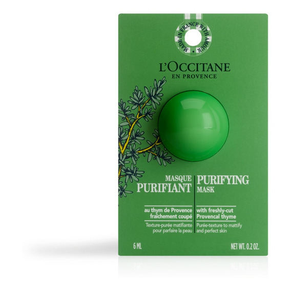 Máscara Facial Purificadora 6ml, L'occitane