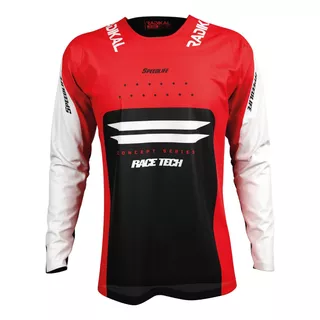 Jersey Radikal Mx Vertex Rojo Mx / Atv / Moto Enduro