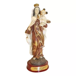 Virgen Del Carmen  20 Cm  Di Angelo - Italiana Unica