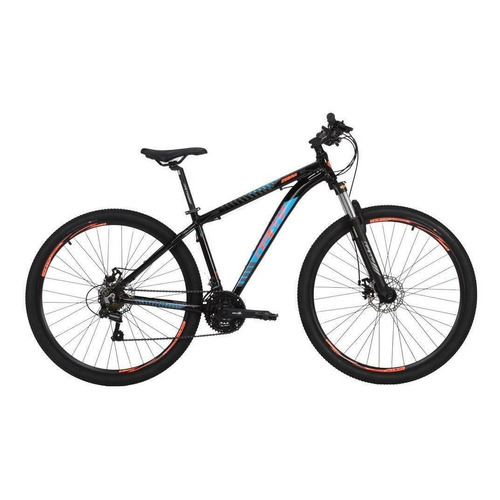 Mountain bike GW Zebra R29 frenos de disco mecánico cambios Shimano color negro/azul