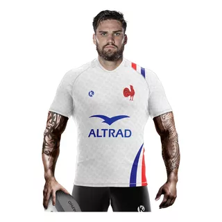 Camiseta Rugby Kapho Francia 6 Nations Home Blanc Adultos