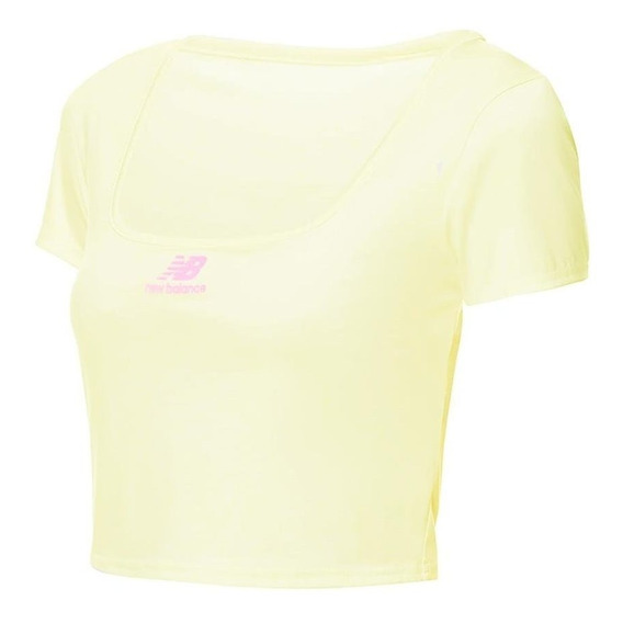 Camiseta New Balance Athletics Amplified Para Mujer-blanco