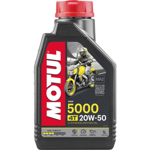 Aceite Moto 4t 5000 20w50 Semi sintético Motul 1l