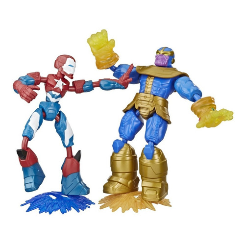 Bend And Flex Iron Patriot Vs Thanos Avengers Marvel Hasbro 