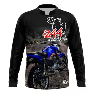 Camisa Motociclista Grau É Arte 244 Motorzão Proteção Uv