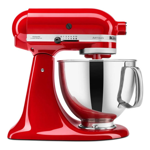 Batidora Kitchenaid 4,8 Lts Roja Rksm150psrer Color Empire red Frecuencia 50 Hz x 60 Hz