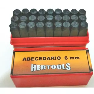 Juegos Letras 6 Mm. 27 Punzones Para Marcar Metales Hertools